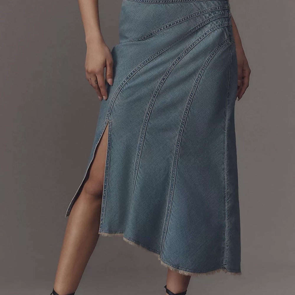 Pilcro Denim Slip Skirt Size 6
